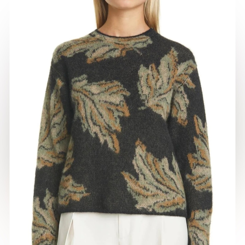 Vince Jacquard Leaf Sweater (S)